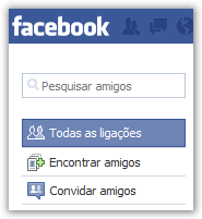 Conta do Facebook - Editar Amigos