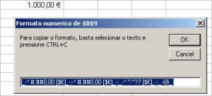 Excel - Recolher formato de celula