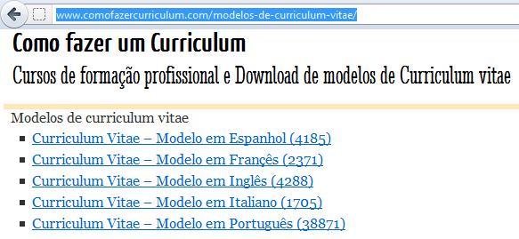 Como fazer um curriculum vitae