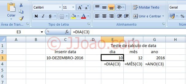 Data em maiusculas no Excel - Macro