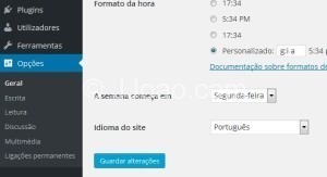 Mudar idioma do wordpress portugues